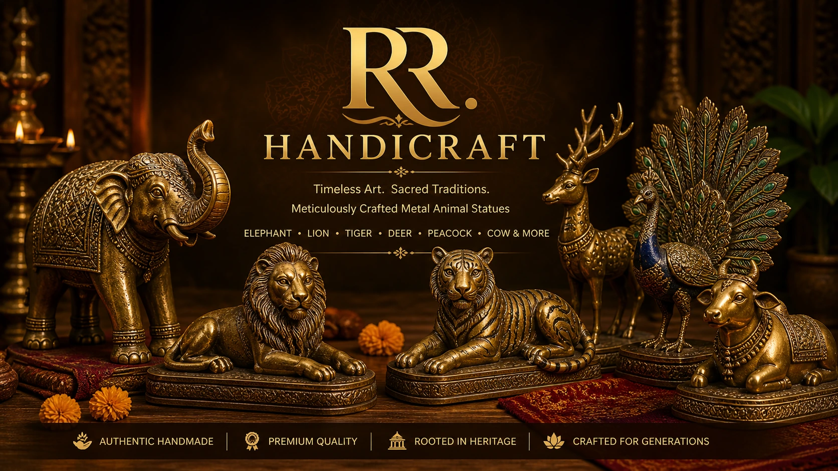 Animal Metal Statues
